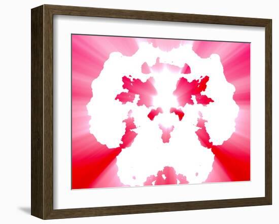 Mental Health Inkblot Background-kgtoh-Framed Art Print