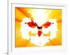 Mental Health Inkblot Background-kgtoh-Framed Art Print