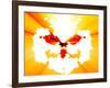 Mental Health Inkblot Background-kgtoh-Framed Art Print