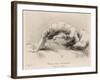 Mental Patient at la Salpetriere Going Through the Phase of Contortions-P. Richer-Framed Photographic Print