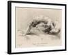 Mental Patient at la Salpetriere Going Through the Phase of Contortions-P. Richer-Framed Photographic Print