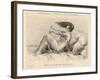 Mental Patient at la Salpetriere Going Through the Phase of Large Movements-P. Richer-Framed Art Print