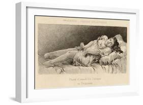 Mental Patient at la Salpetriere in Phase of Tonic Immobility-P. Richer-Framed Art Print