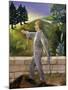 Mental Patient Going for an Early Morning Walk-Dr. Max Simon-Mounted Giclee Print