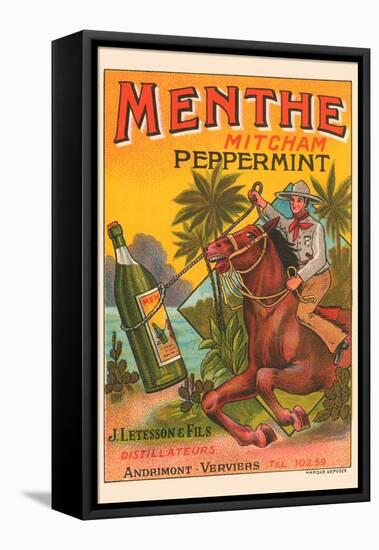 Menthe Peppermint-null-Framed Stretched Canvas