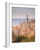 Menton, Alpes Maritimes, Provence, Cote d'Azur, French Riviera, France, Mediterranean, Europe-Angelo Cavalli-Framed Photographic Print