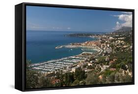 Menton and Cap Martin, Provence-Alpes-Cote D'Azur, French Riviera, France, Mediterranean, Europe-Sergio Pitamitz-Framed Stretched Canvas