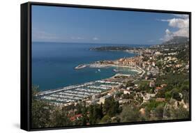 Menton and Cap Martin, Provence-Alpes-Cote D'Azur, French Riviera, France, Mediterranean, Europe-Sergio Pitamitz-Framed Stretched Canvas