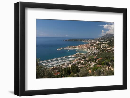 Menton and Cap Martin, Provence-Alpes-Cote D'Azur, French Riviera, France, Mediterranean, Europe-Sergio Pitamitz-Framed Photographic Print