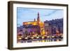 Menton at Dusk-Peter Groenendijk-Framed Photographic Print