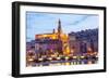 Menton at Dusk-Peter Groenendijk-Framed Photographic Print