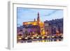 Menton at Dusk-Peter Groenendijk-Framed Photographic Print