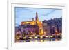 Menton at Dusk-Peter Groenendijk-Framed Photographic Print