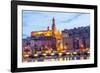 Menton at Dusk-Peter Groenendijk-Framed Photographic Print