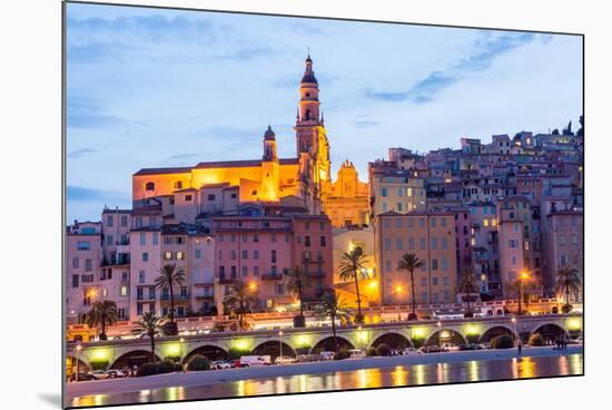 Menton at Dusk-Peter Groenendijk-Mounted Photographic Print