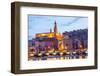 Menton at Dusk-Peter Groenendijk-Framed Premium Photographic Print