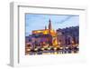 Menton at Dusk-Peter Groenendijk-Framed Premium Photographic Print