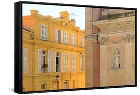 Menton, Cote D'Azur, France, Europe-Christian Heeb-Framed Stretched Canvas