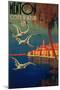 Menton, France - French Riviera Travel Poster No. 1-Lantern Press-Mounted Art Print