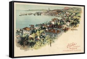 Menton, France-null-Framed Stretched Canvas