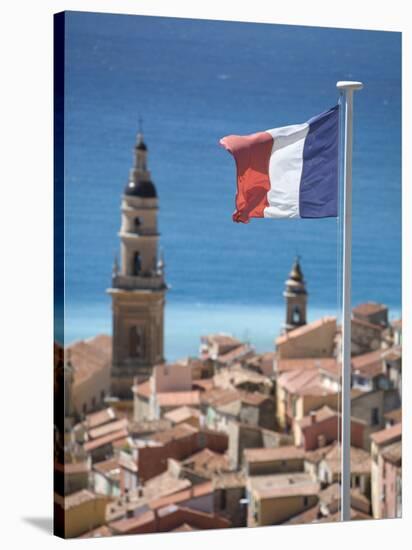 Menton, French Riviera, Cote D'Azur, France-Doug Pearson-Stretched Canvas