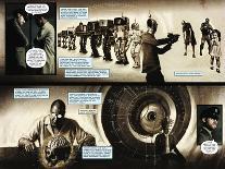 Zombies vs. Robots - Comic Page with Panels-Menton Matthews III-Mounted Art Print