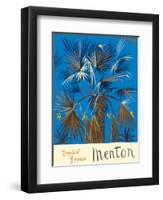 Menton - Tropical France - Palm Tree-Graham Sutherland-Framed Art Print