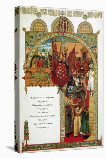 Menu, 1883-Viktor Mikhaylovich Vasnetsov-Stretched Canvas