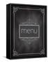 Menu Design on a Chalkboard Background-kjpargeter-Framed Stretched Canvas