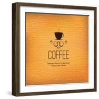 Menu For Restaurant, Cafe, Bar, Coffeehouse-L.M.V-Framed Art Print