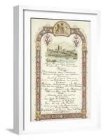 Menu for the Royal Luncheon-null-Framed Giclee Print