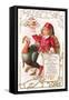 Menu, Girl with Fez and Turkey-null-Framed Stretched Canvas