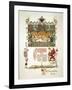 Menu of the Feast Meal to Celebrate the Coronation of Nicholas II and Alexandra Fyodorovna, 1896-Viktor Mihajlovic Vasnecov-Framed Giclee Print