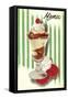 Menu, Parfait Sundae-null-Framed Stretched Canvas