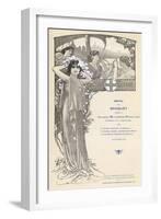 Menu, Poincare Banquet-null-Framed Art Print