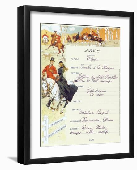 Menu VI-null-Framed Art Print