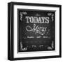 Menu Written on Chalkboard-vectomart-Framed Art Print