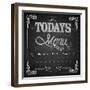 Menu Written on Chalkboard-vectomart-Framed Art Print