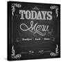 Menu Written on Chalkboard-vectomart-Stretched Canvas