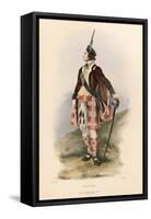 Menzies , from the Clans of the Scottish Highlands, Pub.1845 (Colour Litho)-Robert Ronald McIan-Framed Stretched Canvas