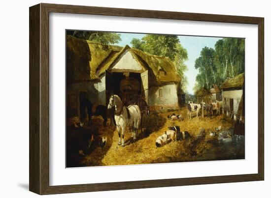 Meopham Farmyard-John Frederick Herring II-Framed Giclee Print
