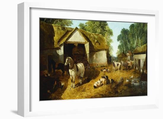 Meopham Farmyard-John Frederick Herring II-Framed Giclee Print