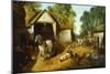 Meopham Farmyard-John Frederick Herring II-Mounted Giclee Print