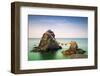 Meoto Iwa Rocks, Futami, Mie Prefecture, Japan. known in English as the Wedded Rocks, They are Co-SeanPavonePhoto-Framed Photographic Print