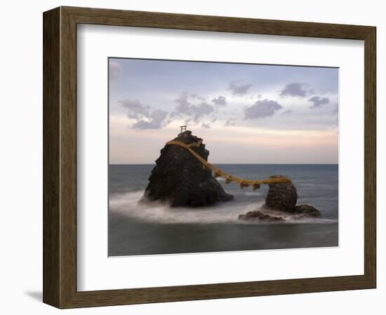 Meoto-Iwa (Wedded Rocks), Central Honshu, Japan-Gavin Hellier-Framed Photographic Print