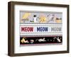 Meow, Meow, Meow Pattern-Andi Metz-Framed Art Print