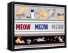 Meow, Meow, Meow Pattern-Andi Metz-Framed Stretched Canvas
