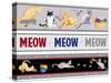 Meow, Meow, Meow Pattern-Andi Metz-Stretched Canvas