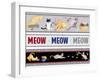 Meow, Meow, Meow Pattern-Andi Metz-Framed Art Print