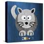 Meow The Cat-Design Turnpike-Stretched Canvas